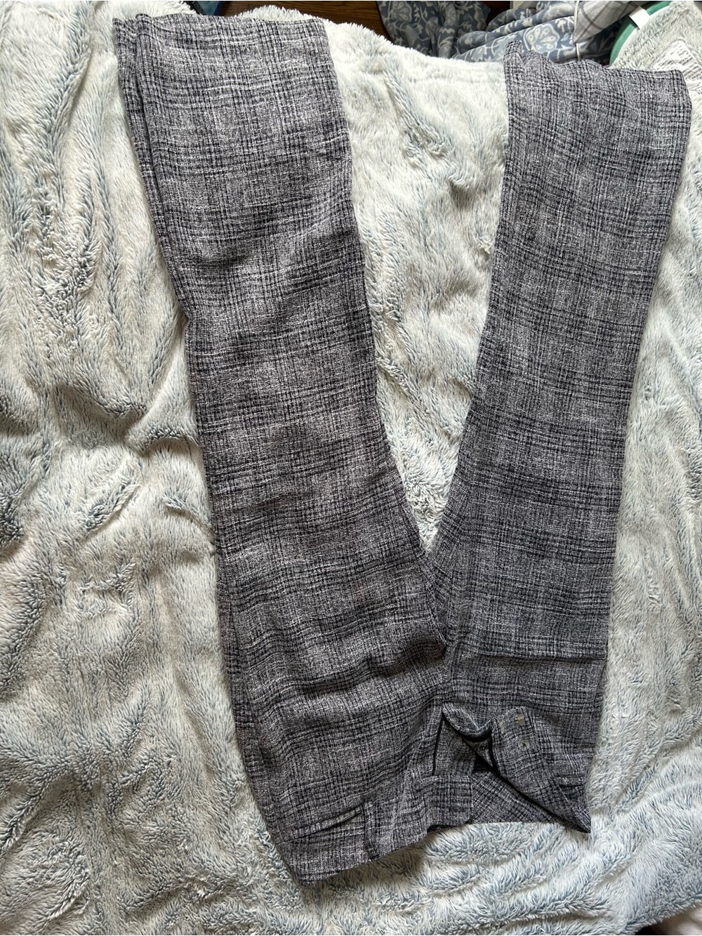7th Avenue NY & Co Gray Plaid Dress Pants Size 10